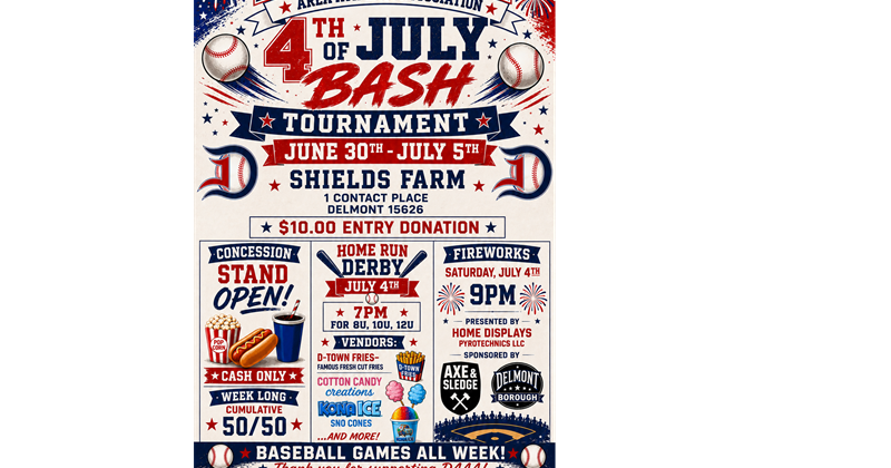 Delmont July Bash Tournament 2026